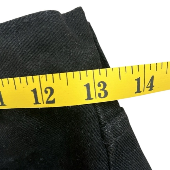 Vintage 90’s Y2K Guess High-Rise Black Denim Jeans Button-Fly Slim Fit USA 26x30 - Picture 8 of 14